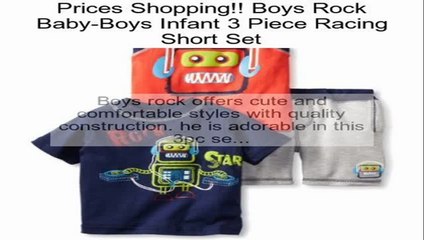 Boys Rock Baby-Boys Infant 3 Piece Racing Short Set Review