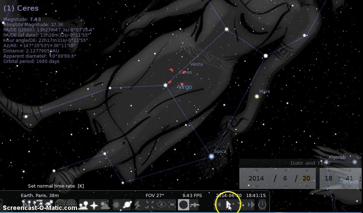 Ceres & Vesta birth from Holy Virgin (VIRGO) August 11th & 19th
