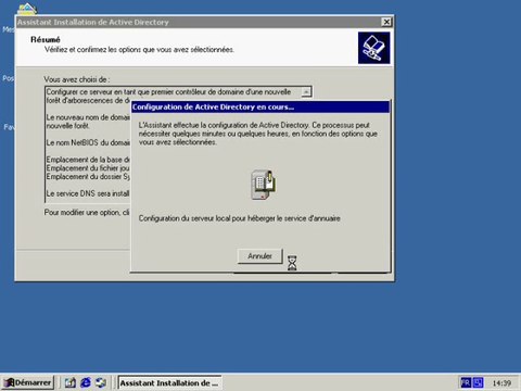 Mise à niveau serveur autonome en contrôleur de domaine