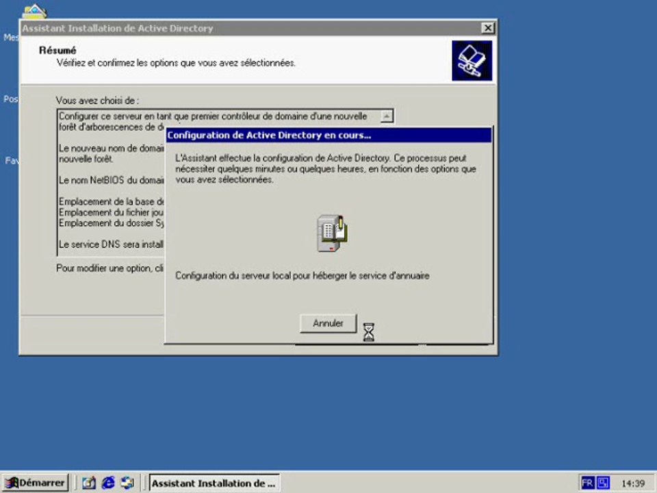 Mise à niveau serveur autonome en contrôleur de domaine