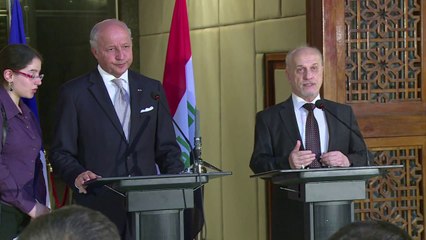 Irak: à Bagdad, Fabius appelle à l'unité