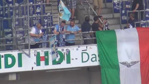 I TIFOSI DELLA LAZIO AD HANNOVER - ZOOM SUL SETTORE - CITTACELESTE.IT
