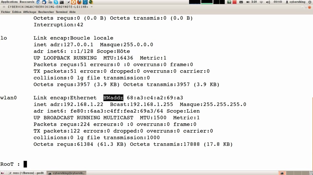 Cours réseaux 4 mac arp arping binaire bits octets hexadécimal