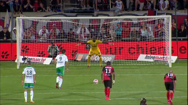 But Mevlut ERDING (39ème pen) / EA Guingamp - AS Saint-Etienne (0-2) - (EAG - ASSE) / 2014-15