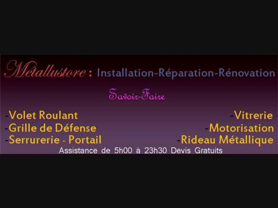 Metallustore : 01 77 62 70 15 http://www.metallustore.com