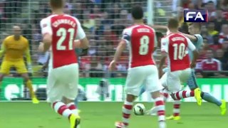 Olivier Giroud Amazing Goal - Arsenal vs Manchester City 3-0 FA Community Shield Final 2014