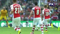 Olivier Giroud Amazing Goal - Arsenal vs Manchester City 3-0 FA Community Shield Final 2014