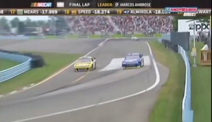 Download Video: Nascar Sprint Cup 2012 Watkins Glen EPIC Battle Busch/Ambrose Win