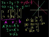 5. Matrices to solve a system of equations