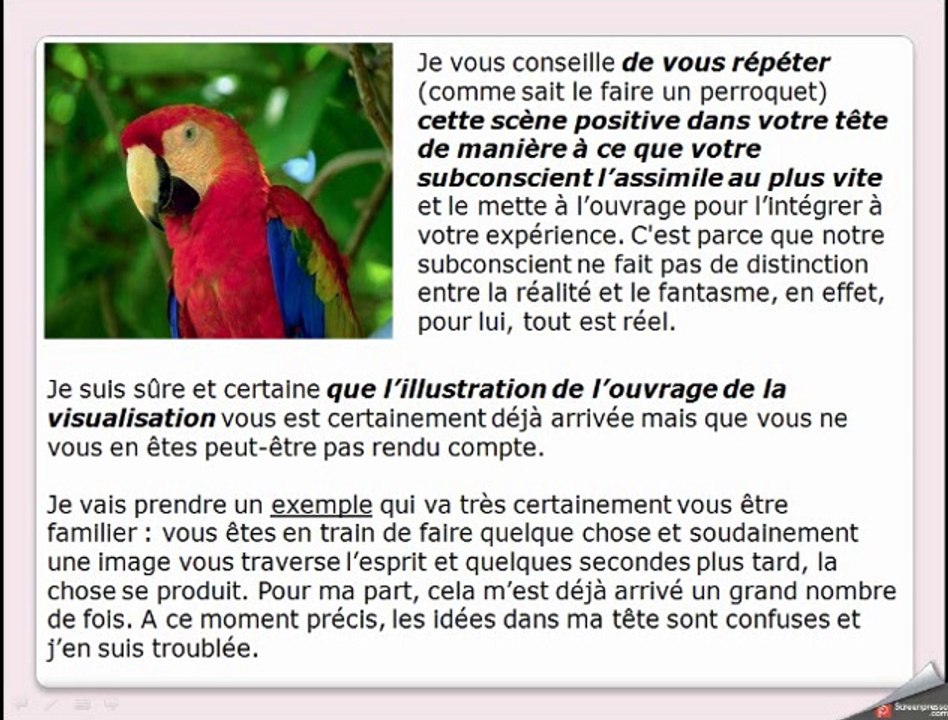 Alliez pensée positive et visualisation