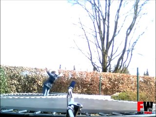 Trampoline practice goes wrong