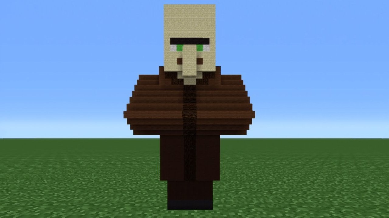 Minecraft Tutorial: How To Make A Villager Statue