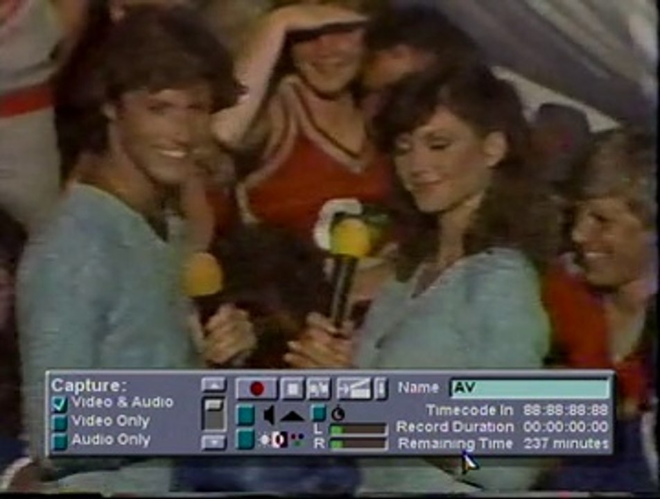 Andy Gibb at the Fourth Annual Collegiate Cheerleading Championships in Miami