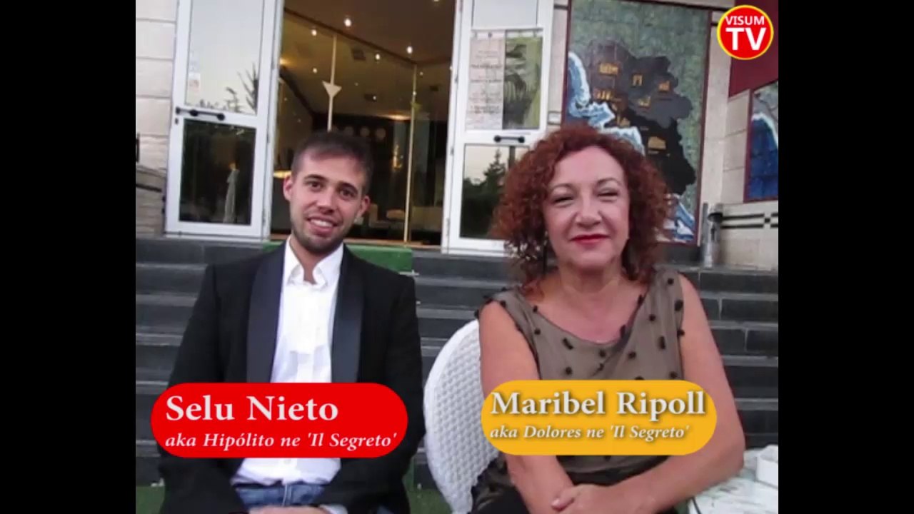 All'Ariano Film Fest con l'attore Enrique Del Pozo e Selu Nieto e Maribel Ripoll de 'Il Segreto'