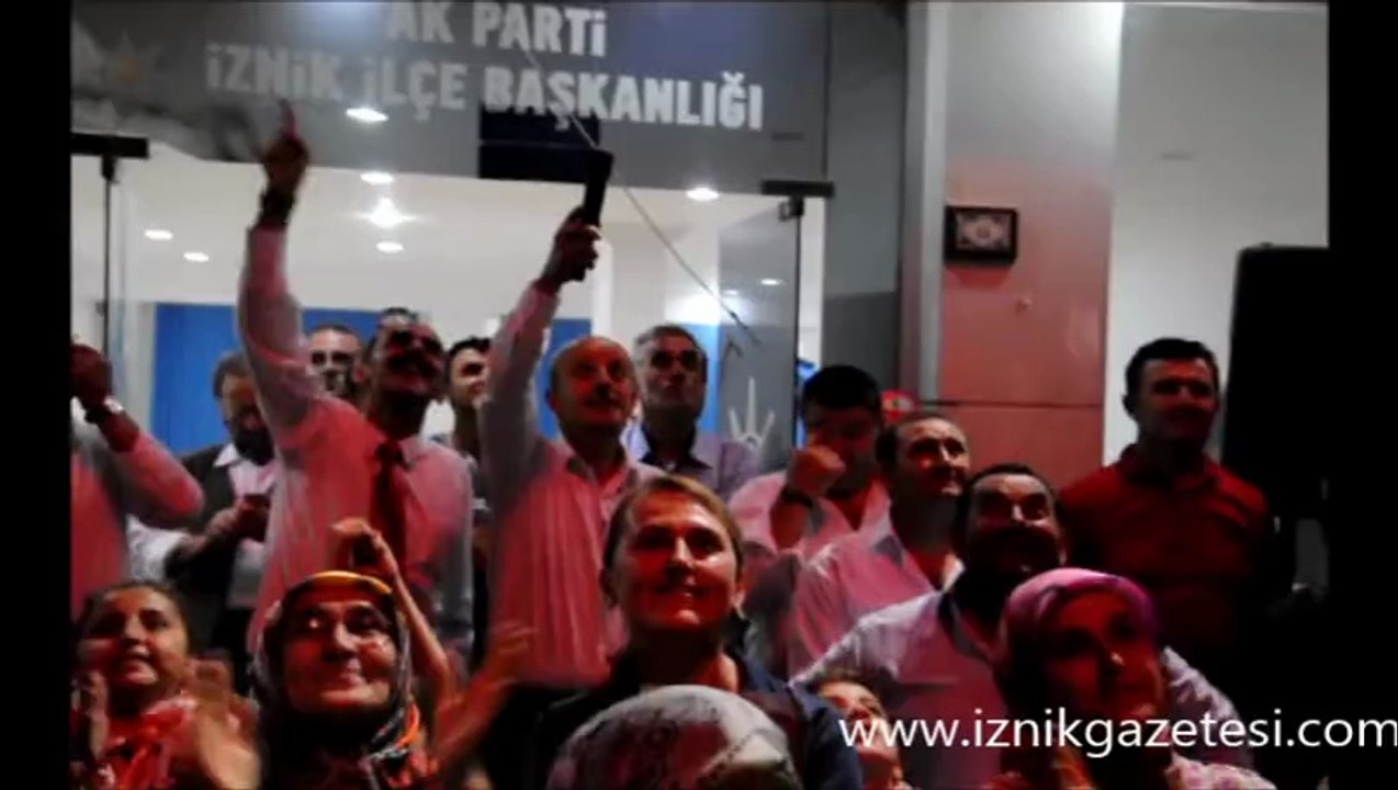 İznik'te Cumhurbaşkanlığı seçimi zafer kutlamaları
