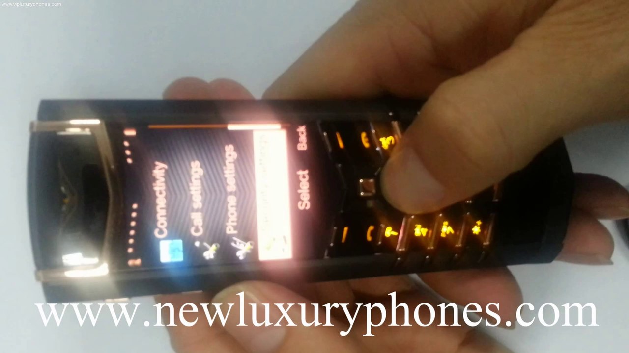 Vertu Signature Luxury Gold Copy Mobile Phone Video - Designer Top Model Copy Phones - Replica Vertu Signature  Golden Mobile Phone