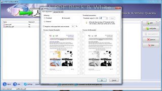 Convert colorful PDF to grayscale PDF by using A-PDF to BlackWhite