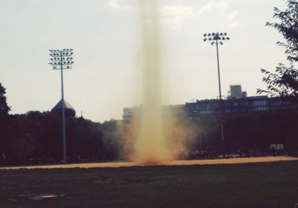 Dust Devil Forms in Brooklyn Park