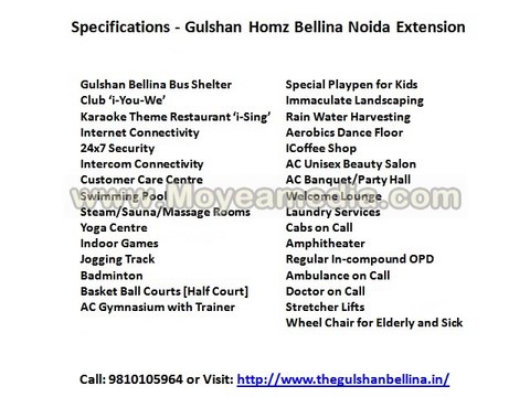 Gulshan Homz Bellina Noida Extension Call 9810105964