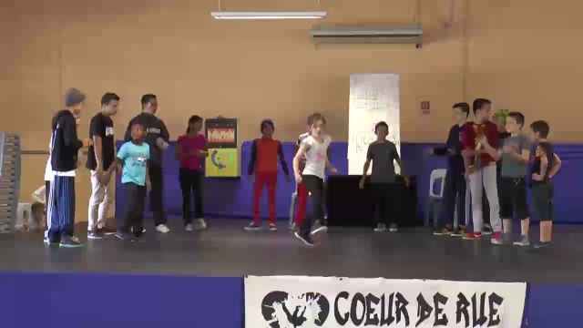 Fin de stage de hip hop de Coeur de rue