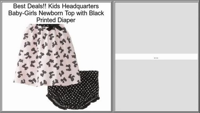 Kids Headquarters Baby-Girls Newborn Top with Black Printed Diaper Review