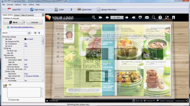 Insert Audio for every page with A-PDF FlipBook Maker
