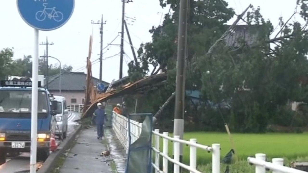 Deadly typhoon rips through Japan