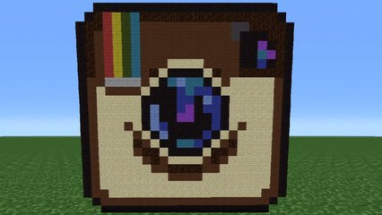 Minecraft Tutorial: How To Make The Instagram Logo
