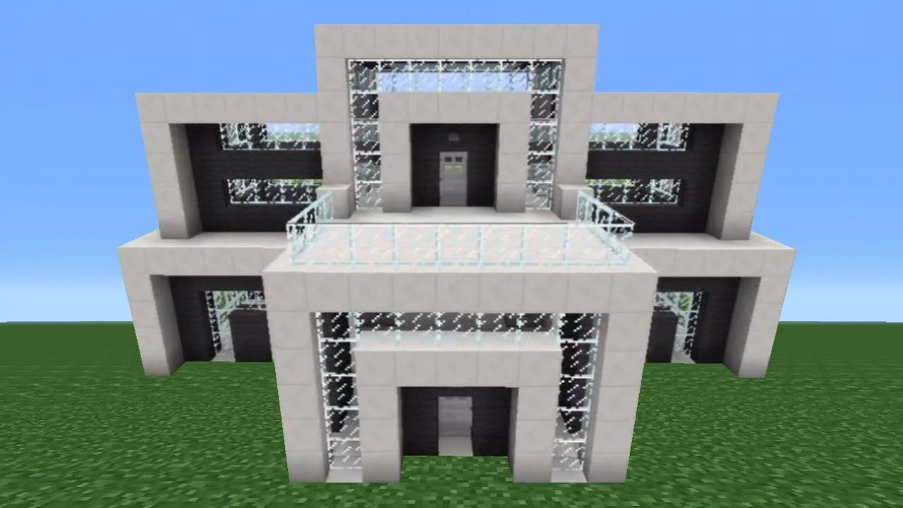 Minecraft Tutorial: How To Make A Quartz House - 4