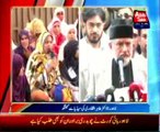 LAHORE - Chairman PAT, Tahir Ul Qadri Talking to media