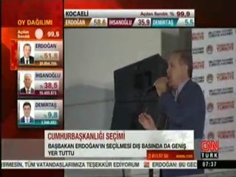 Başbakan Erdoğan'ın Cumhurbaşkanı Seçilmesi Dış Basında Geniş Yer Buldu.