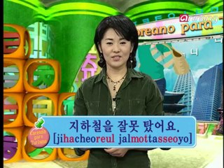 Traveler's Korean (Spanish Español) S1Ep23 Me parece que he bajado en la estación equivocada. 잘못 내린 것 같아요.[jalmot naerin geot gachiyo.]