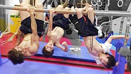 Hrithik Roshan Hits The GYM With Son's Hrehaan & Hridaan !