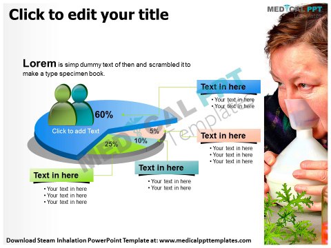 Steam Inhalation PowerPoint Template - Medical PPT Templates
