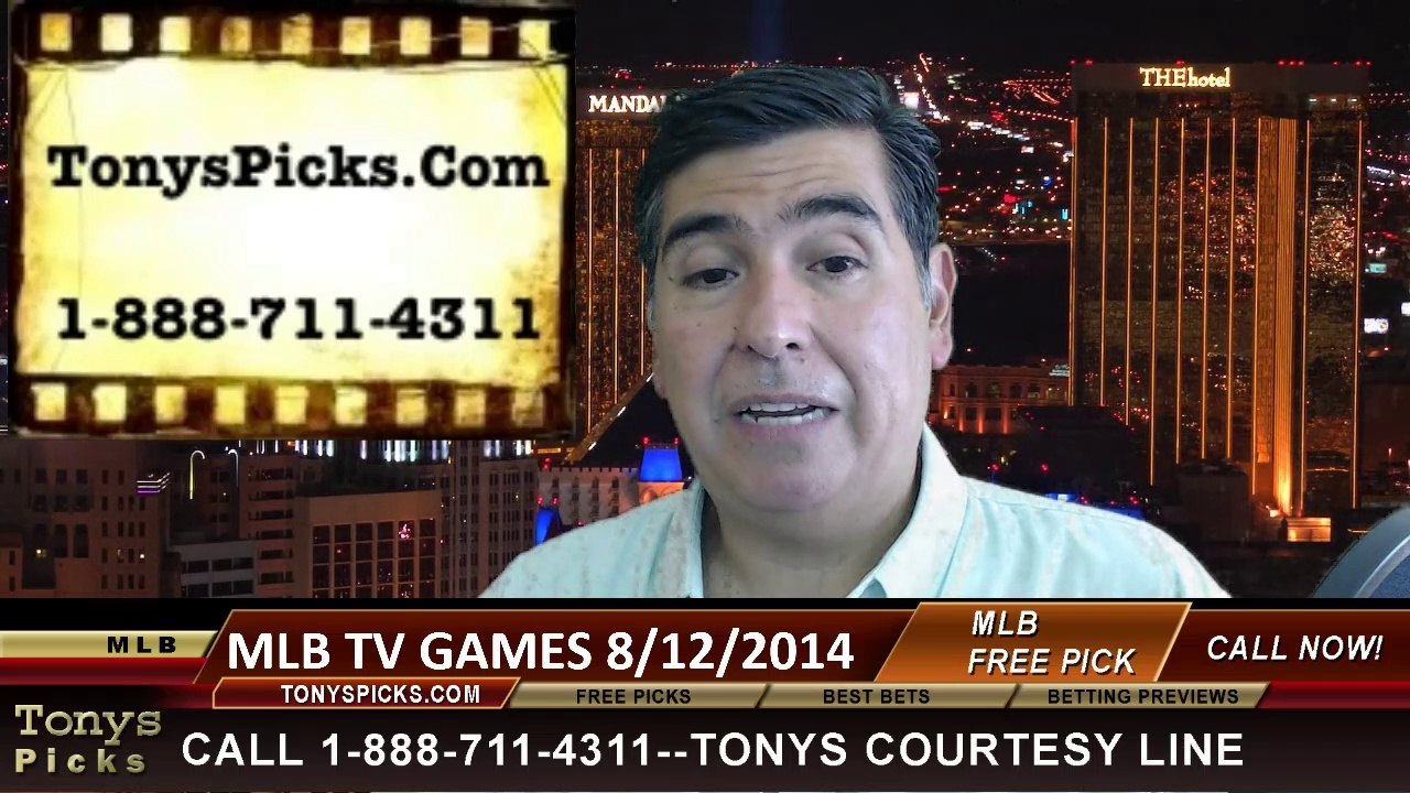 MLB Tuesday Free Picks Wagering Odds Top Baseball Selections 8/12/2014