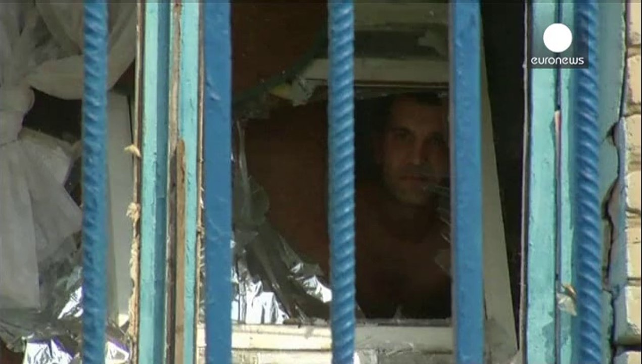 High-security prison hit by fatal rocket fire in Ukrainian city of Donetsk