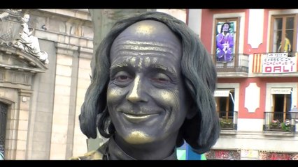 Millen and Patrick's Caricature in La Rambla Barcelona Spain