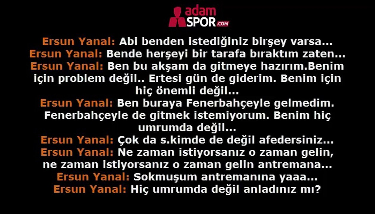 ERSUN YANAL SES KAYDI !