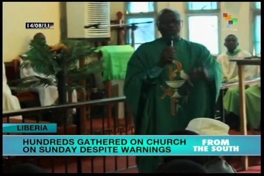 Liberian churches full despite ebola