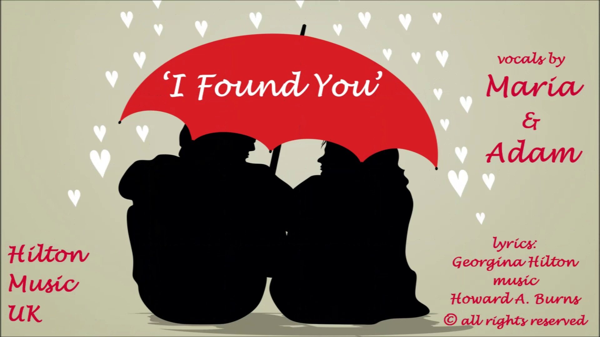 ⁣'I FOUND YOU' wedding / anniversary / love song (duet) from Hilton Music UK