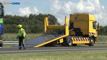 Download Video: Gewonde bij ongval op de A7 bij Kolham - RTV Noord