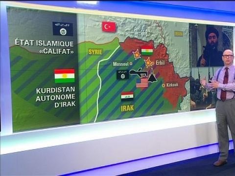 Les Etats-Unis visent surtout les pièces d'artillerie de l'Etat islamique, selon Hyman