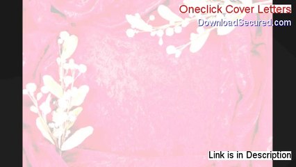 Oneclick Cover Letters PDF (Get It Now 2014)