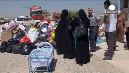 Download Video: Thousands of Yazidi refugees reach sanctuary in Iraqi Kurdistan