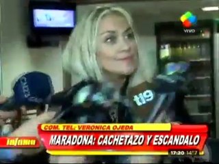 veronica ojeda y el cachetazo de maradona