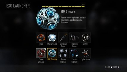 Call of Duty Advanced Warfare - browsing exo, perks and customization options