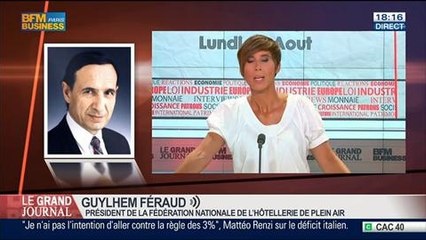 Guylhem Féraud, président de la Fédération nationale de l'hôtellerie de plein air, dans Le Grand Journal - 11/08 1/7