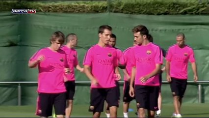 Ter Stegen sufre una contusión lumbar durante el entrenamiento vespertino