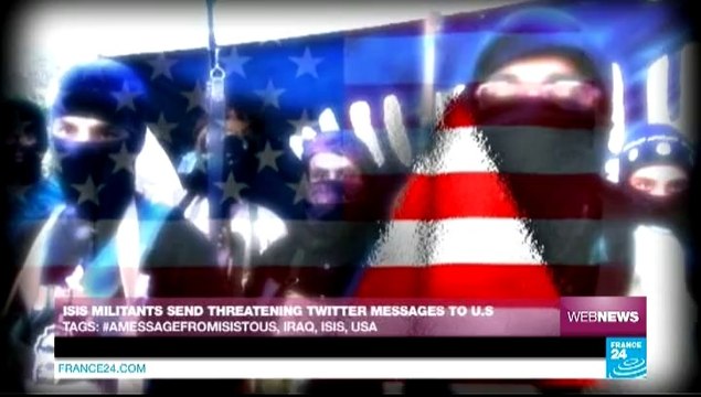 WEB NEWS - ISIS militants send threatening Twitter messages to US