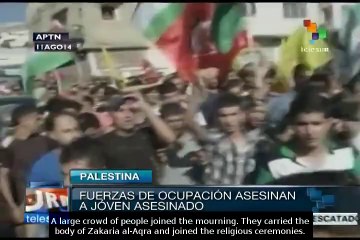 West Bank:Thousands join funeral of Palestinian killed by Israeli Army